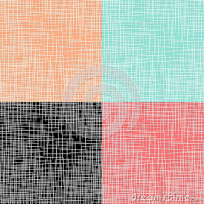 Vector repeating geometric backgrounds with stripes Vector Illustration
